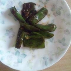 ピーマンの素揚げ 甘辛醤油がらめ レシピ 作り方 By Uta525 楽天レシピ